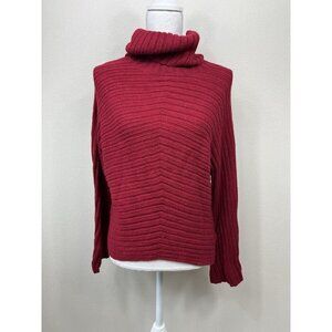 Krimson Klover Women’s Turtleneck Dolman Sweater Red Size Medium NWT